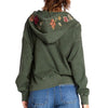 Camp Peace Floral Embroidered Hoodie