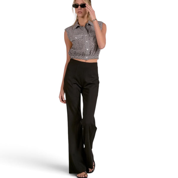 Elan Black Flair Pants