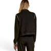 Elan Contrast Black Bomber Jacket