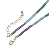 New Rainbow Color Rondelle Gemstone Beaded Necklace