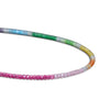 New Rainbow Color Rondelle Gemstone Beaded Necklace