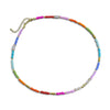 Colorful Beads with Gold Spacer Necklace