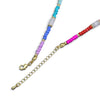 Colorful Beads with Gold Spacer Necklace