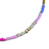 Colorful Beads with Gold Spacer Necklace
