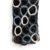 Handcrafted Nuno Felted Silk Scarf Ombré Ring Pattern