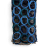 Handcrafted Nuno Felted Silk Scarf Ombré Ring Pattern