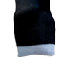 Design History Cashmere Cardigan In Black With Powder Blue Trim