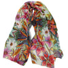 Colorful Floral Embroidered Scarves