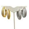 Cubic Zirconia Inside Out Hoop Earrings