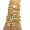Lynn Star of David, Chai and Evil Eye Charm Bracelet