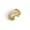 Italian Inspired Gold Satin Open Ring