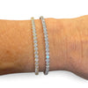 Stretch Tennis Bracelet Gold or Silver