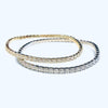 Stretch Tennis Bracelet Gold or Silver