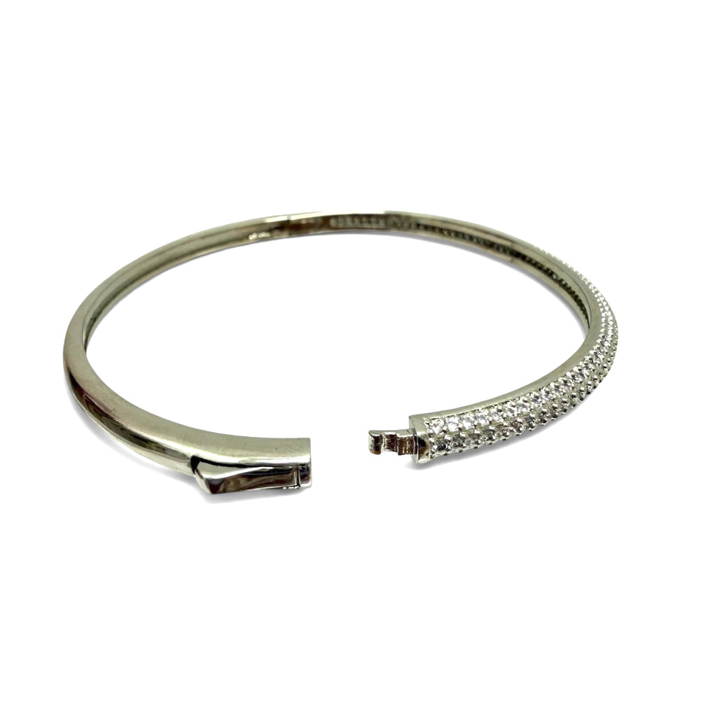 Pave Crystal Bangle Bracelet