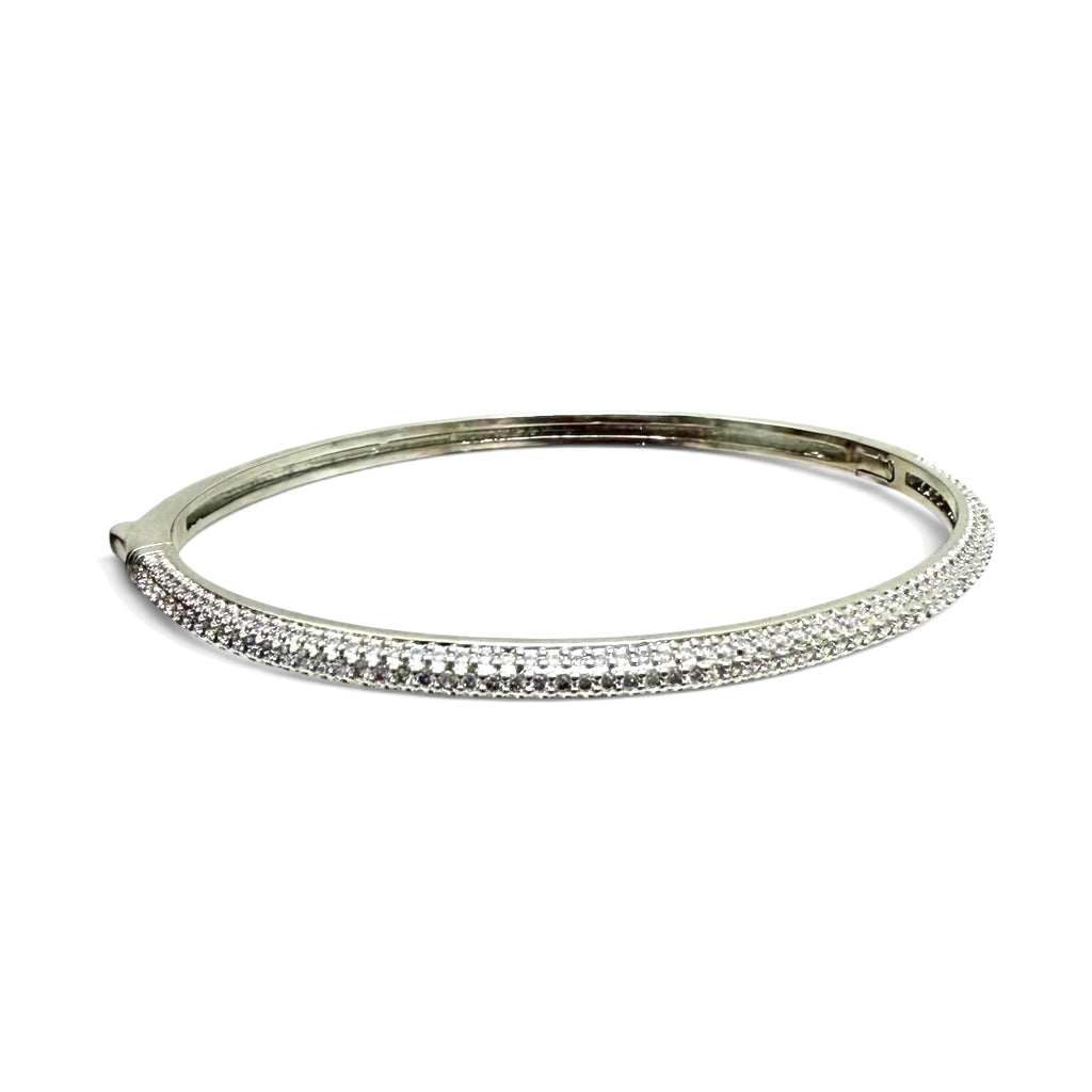 Pave Crystal Bangle Bracelet