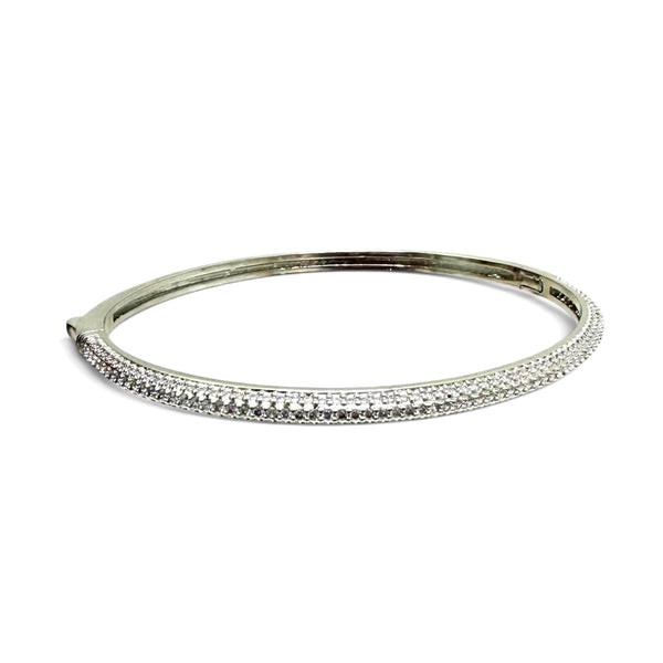 Pave Crystal Bangle Bracelet