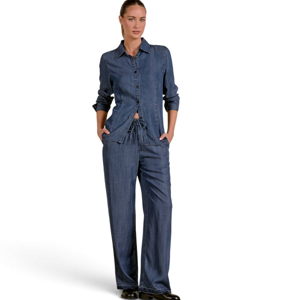 Elan Drawstring Denim Pants
