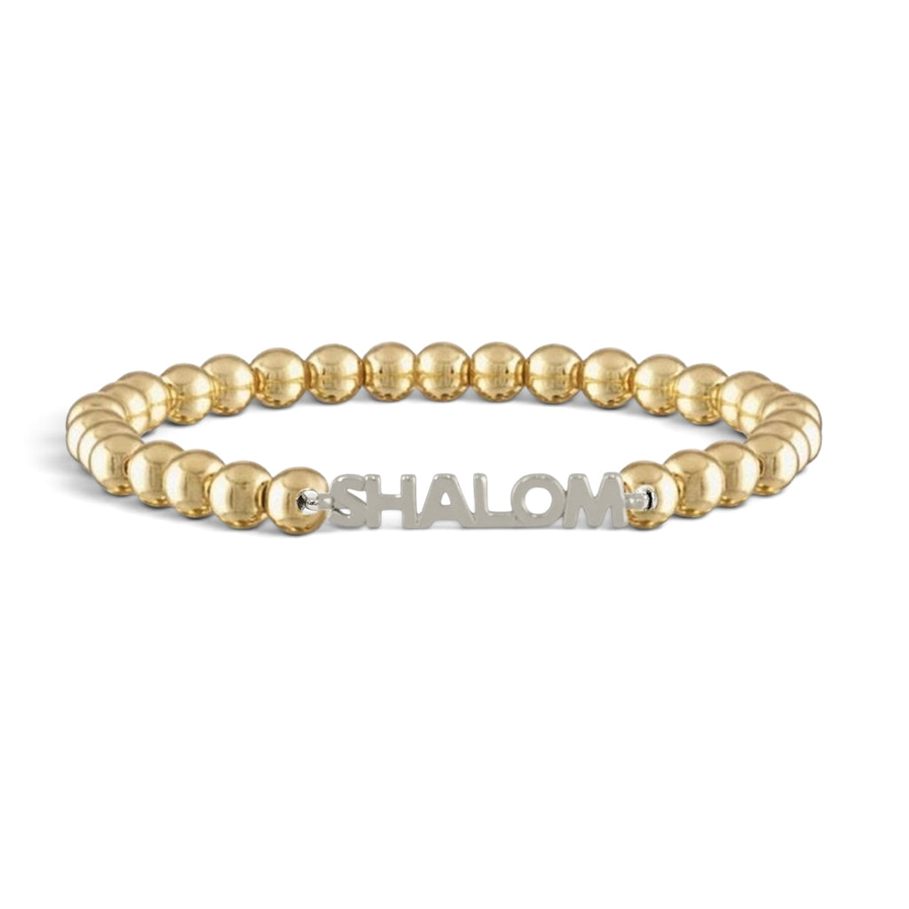 Shalom 5mm Beaded Stretch Bracelet