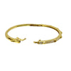 Elegant CZ and Pyramid Shapes Bangle Bracelet