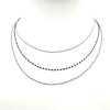 Bibi Tiny 2MM Silver Wire Wrapped Beaded Necklace