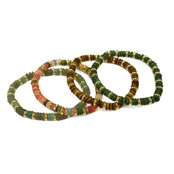 Natural Stone Stretch Beaded Bracelets