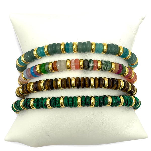 Natural Stone Stretch Beaded Bracelets