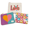 Set of 3 Knit Canvas Zip Pouches
