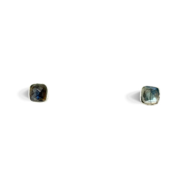 Sterling Silver and Labradorite Stone Earrings