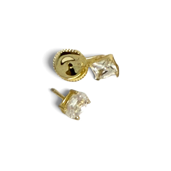 5MM CZ Stud with CZ stud Jackets