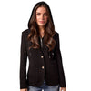 Toasty Knit Blazer with Hoodie Cable Insert (Army or Black)