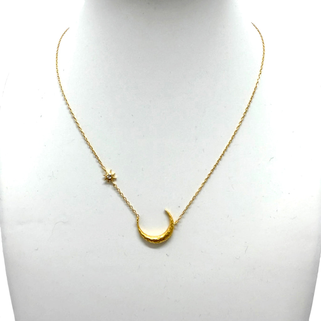 Moon And Star Necklace