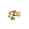 CZ Arrow Shape Adjustable Ring
