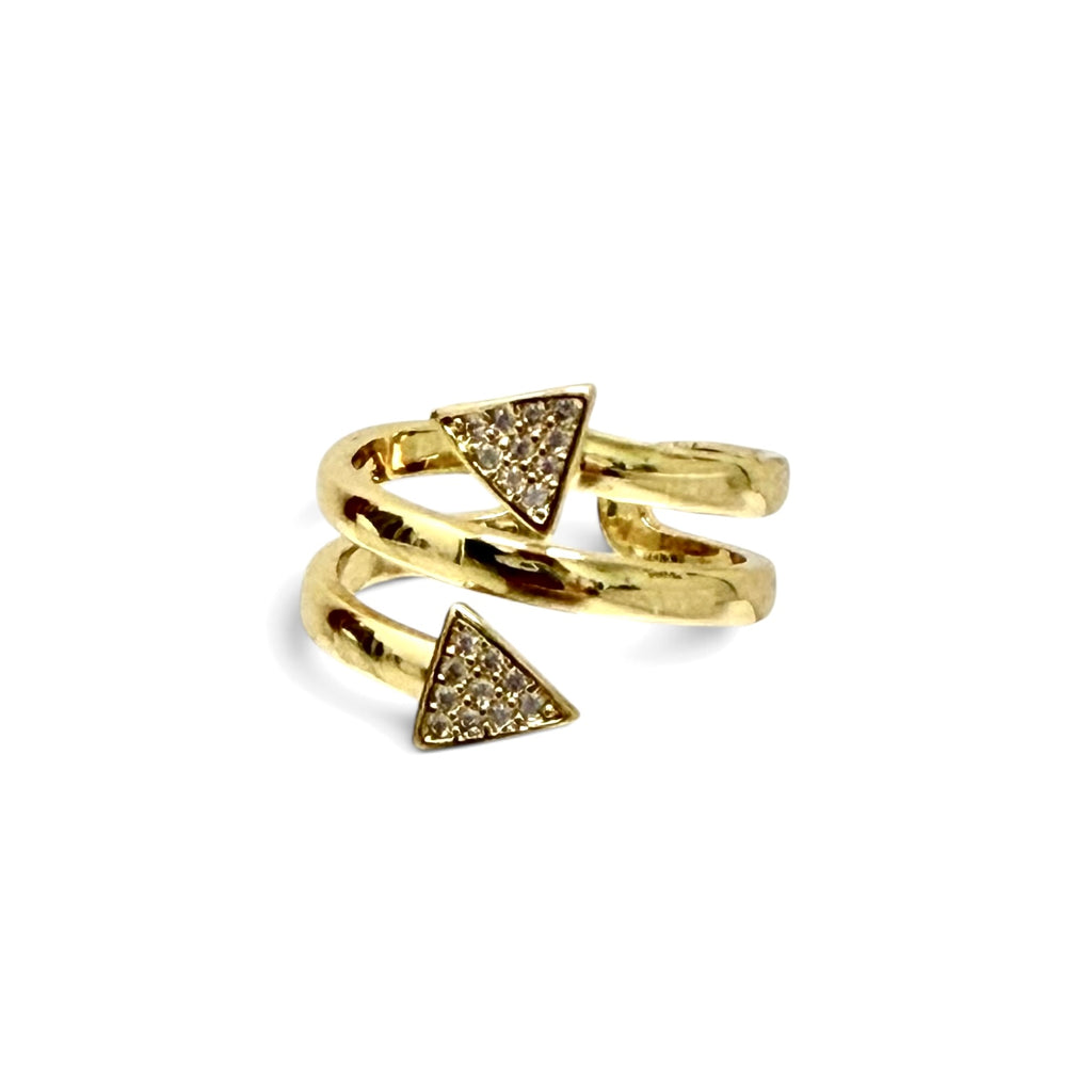 CZ Arrow Shape Adjustable Ring
