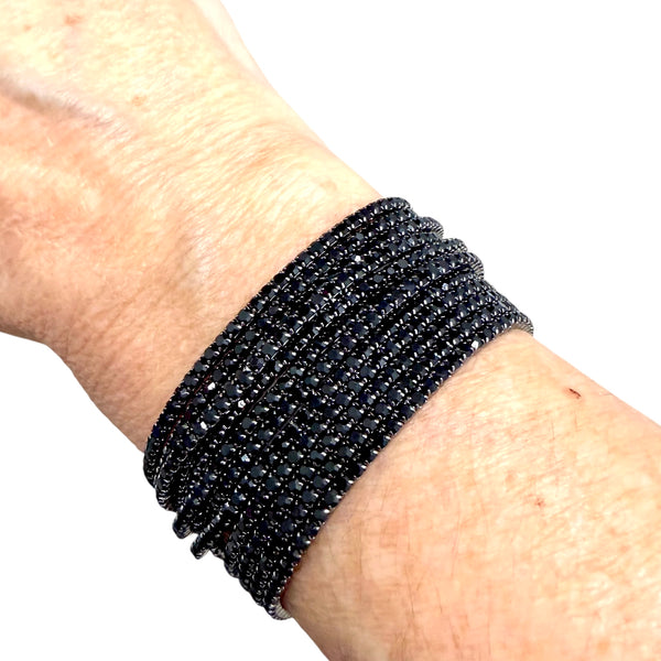 Set of 12 Crystal Stretch Bracelets
