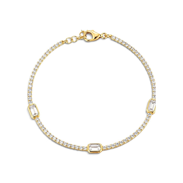 Monroe Crystal Tennis Bracelet