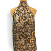 Elan Silky Print Halter Top