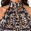 Elan Silky Print Halter Top