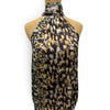 Elan Silky Print Halter Top