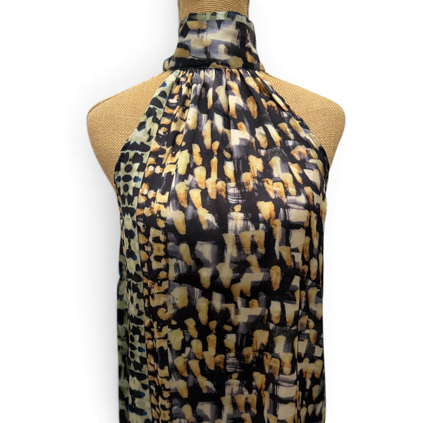 Elan Silky Print Halter Top