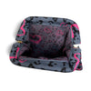 Graffiti Heart and Leopard Print Dumpling Bag