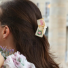 Hand-Painted Mahjong Claw Hair Clip