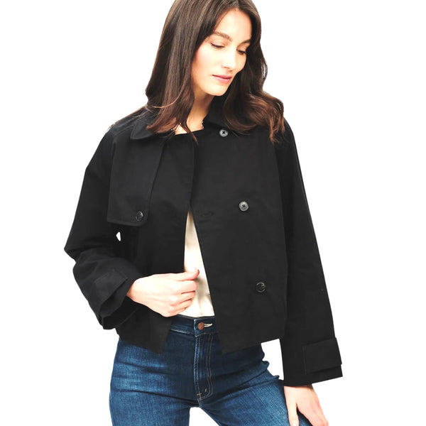 Six/Fifty Arden Cropped Trench Jacket