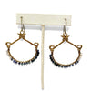 Hydna of Scion Blue Sapphire Wrapped Earrings