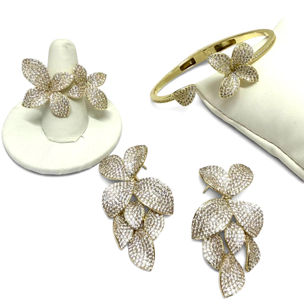 Pave Flower Jewelry