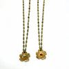 Lace Flower Necklace with Gemstones
