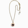 Bronze Granulated Sunburst Necklace