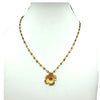 Lace Flower Necklace with Gemstones