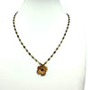 Lace Flower Necklace with Gemstones