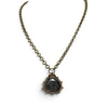 Pear Gray Sapphire Pendant Necklace