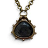 Pear Gray Sapphire Pendant Necklace